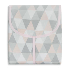 TROCADOR PORTÁTIL C/ BOLSOS - LOSANGO ROSA