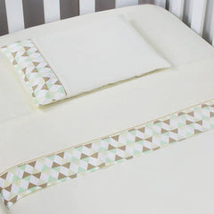 JG. DE LENÇOL AMERIC. 03 PÇ - LOSANGO VERDE