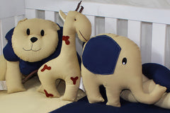 KIT DE BERÇO DUO - MARINHO COM CAQUI