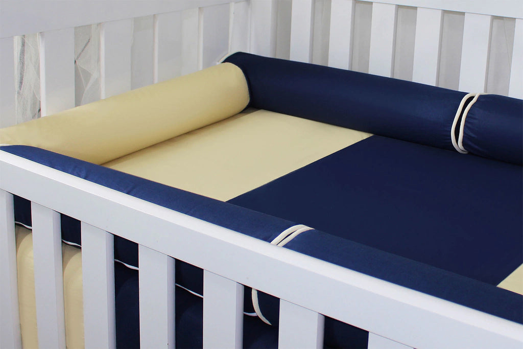 KIT ROLO - 06 PÇS - MARINHO COM CAQUI