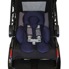 CONJUNTO COMPLETO BEBÊ CONFORTO - CAPOTA + APOIO + CAPA + PROTETOR DE CINTO AZUL MARINHO