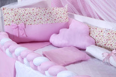 KIT BERÇO AMERICANO 11 PEÇAS CLASSIC MICROFIBRA - MINHA PRINCESA