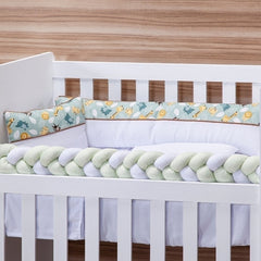 Kit mini berço fofura 100% algodão 09 peças - floresta