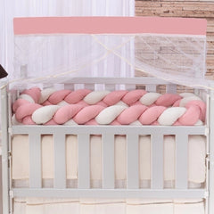 Kit mini berço happy 07 peças - rosê e palha