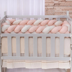 Kit mini berço happy 07 peças - salmão e palha