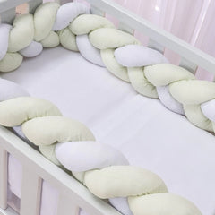 Kit mini berço happy 07 peças - verde e branco