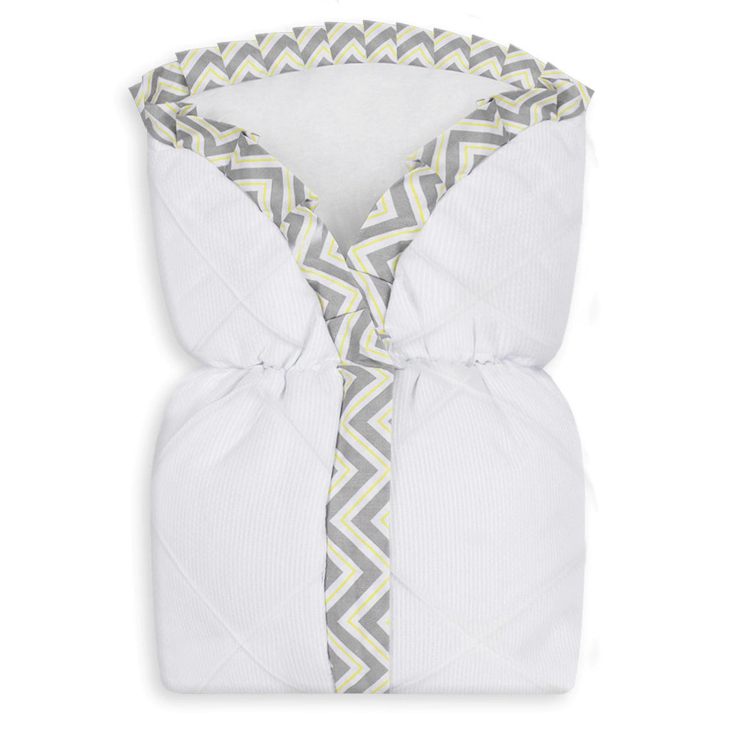 SACO DE BEBÊ - NERVURA CHEVRON AMARELO