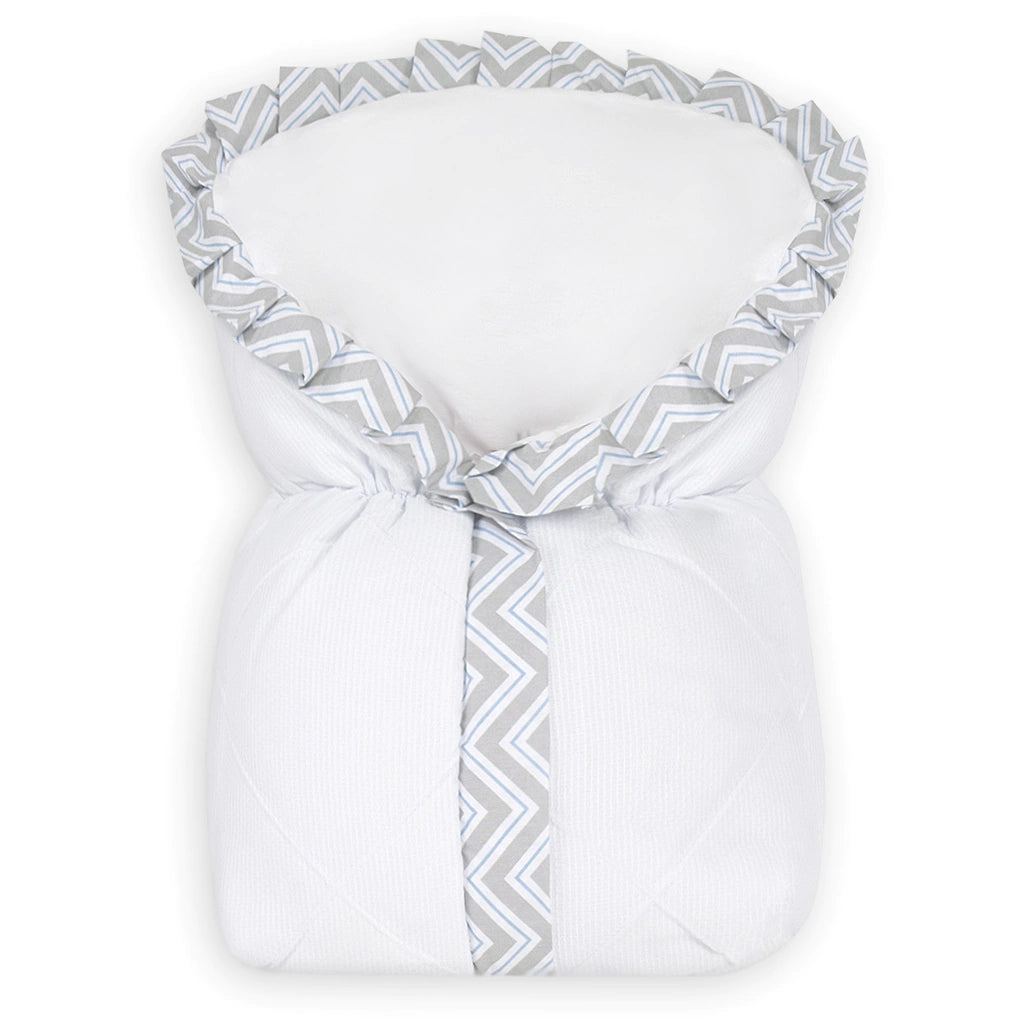 SACO DE BEBÊ - NERVURA CHEVRON AZUL