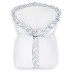 SACO DE BEBÊ - NERVURA CHEVRON AZUL