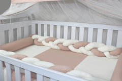 KIT DE BERÇO DUO - NUDE COM PALHA