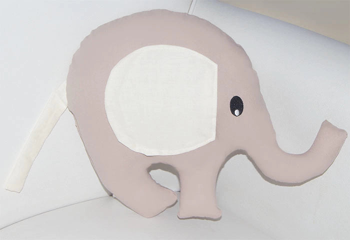 ALMOFADA DECORATIVA ELEFANTE - NUDE