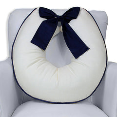 ALMOFADA DE AMAMENTAÇÃO LAÇO - PALHA COM MARINHO