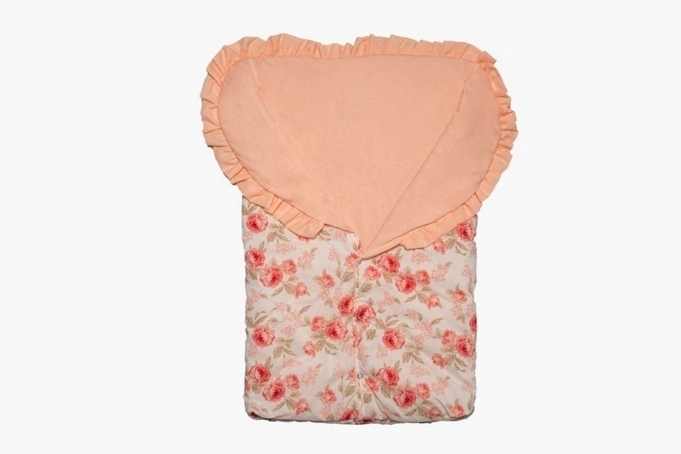 Saco de dormir 100% algodão - Bela salmão