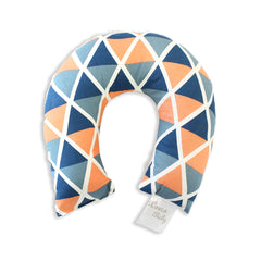 PROTETOR DE PESCOÇO - LOSANGO MARINHO COM LARANJA