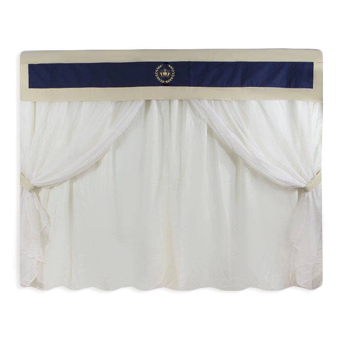 CORTINA DE VOIL - REALEZA MARINHO COM CAQUI