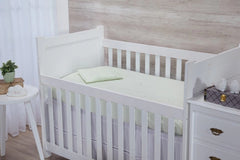 JOGO DE LENÇOL 3 PEÇAS BERÇO AMERICANO/NACIONAL - BRANCO