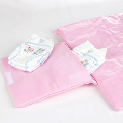 Trocador portátil plastificado - rosa