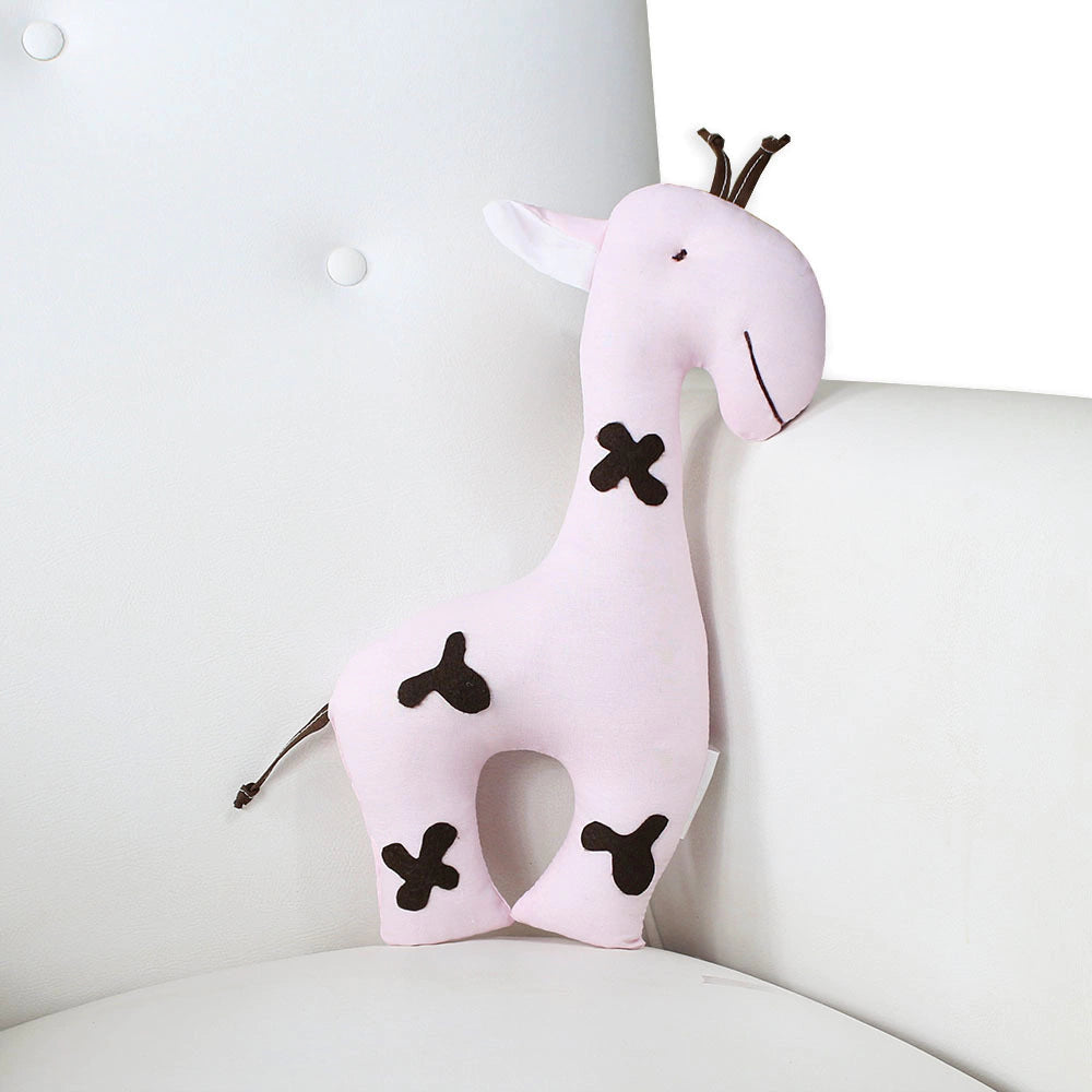 ALMOFADA DECORATIVA - GIRAFA ROSA