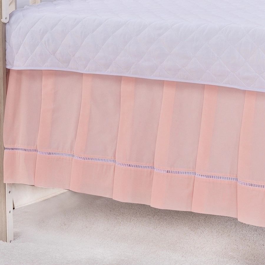 Saia de Berço Americano Ponto Palito 100% Algodão - Salmão