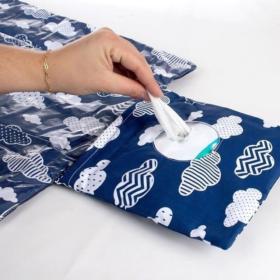 Trocador portátil plastificado - sonho marinho