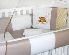 KIT KIDS COM MOSQUITEIRO COMUM 07 PEÇAS - SONINHO CAQUI