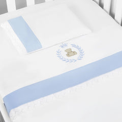 JG. DE LENÇOL AMERIC. 03 PÇS - THED AZUL