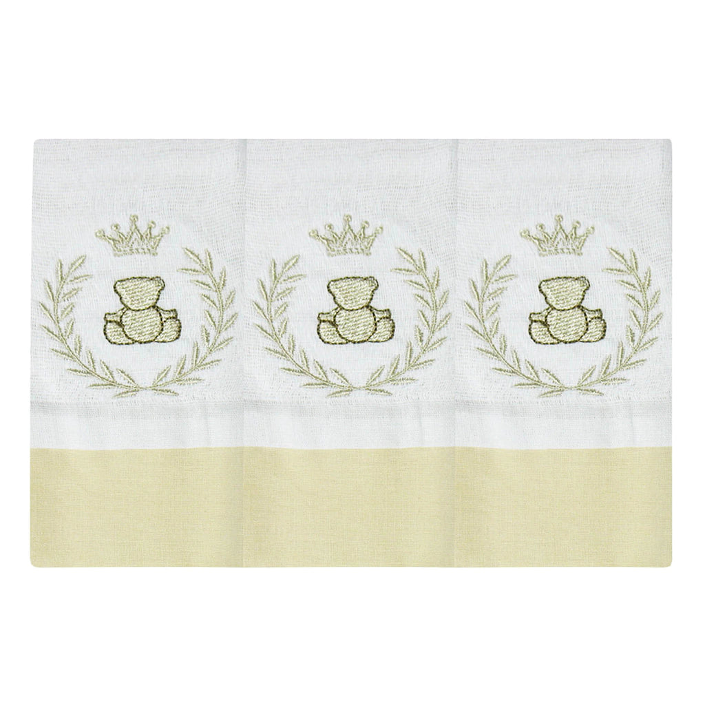 BABETE BORDADA 03 PÇS - THED