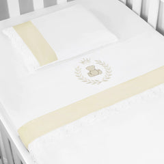 JG. DE LENÇOL AMERIC. 03 PÇS - THED CAQUI