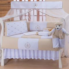 KIT DE BERÇO GLAMOUR 09 PEÇAS - THED CAQUI