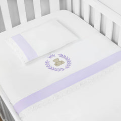 JG. DE LENÇOL AMERIC. 03 PÇS - THED LILÁS