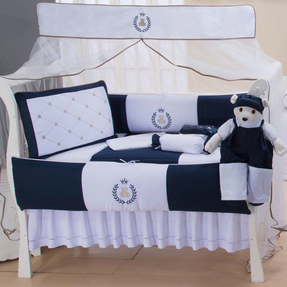 KIT DE BERÇO GLAMOUR 09 PEÇAS - THED MARINHO