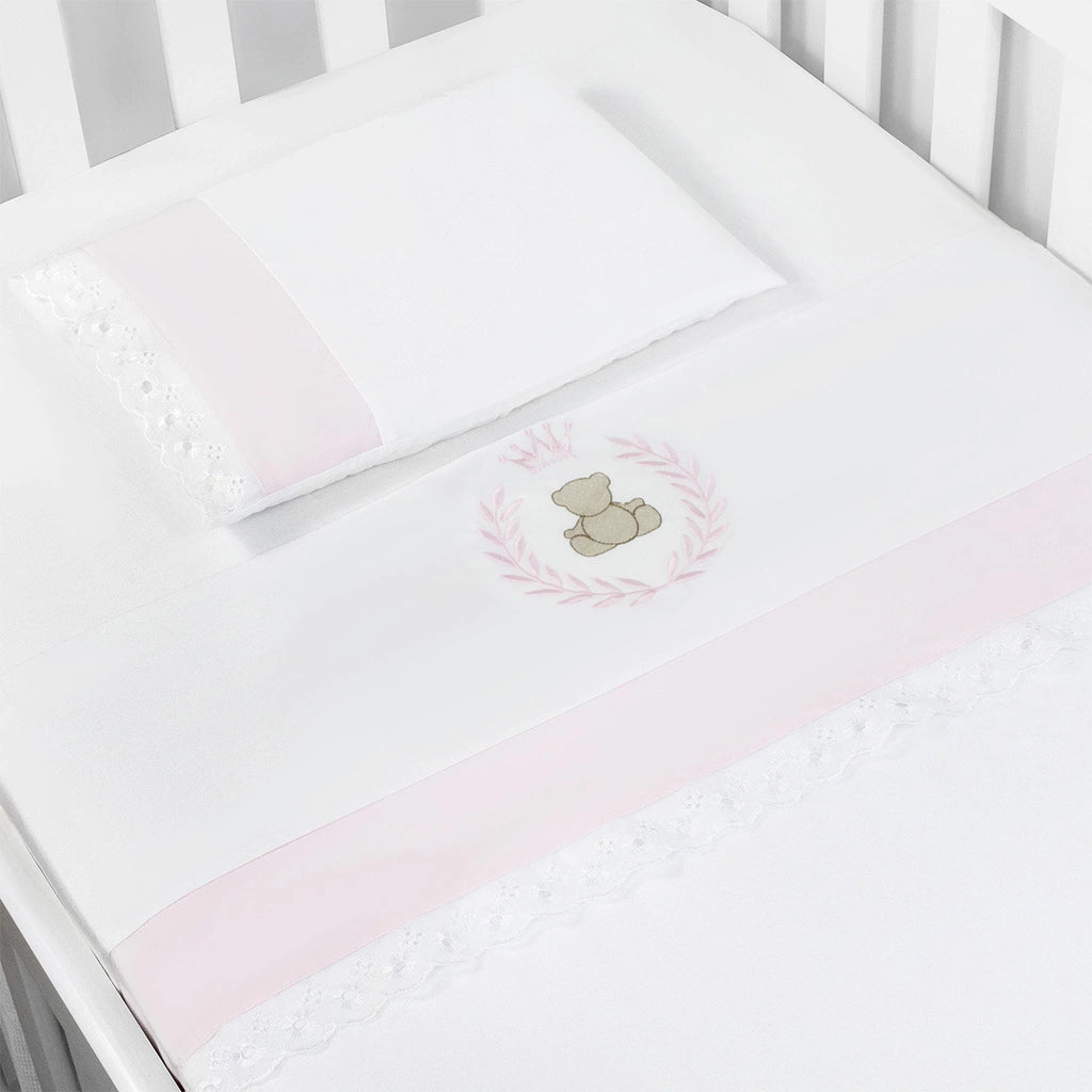 JG. DE LENÇOL AMERIC. 03 PÇS - THED ROSA