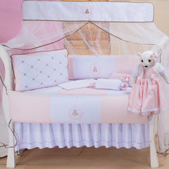 KIT DE BERÇO GLAMOUR 09 PEÇAS - THED ROSA