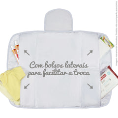 TROCADOR PORTÁTIL C/ BOLSOS - PIQUET BRANCO