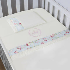 JG. DE LENÇOL AMERIC. 03 PÇS - URSA REALEZA FLORAL