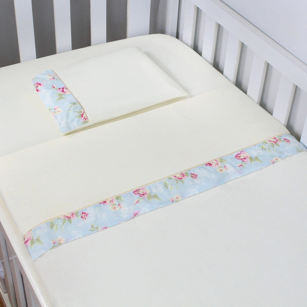 JG. DE LENÇOL AMERIC. 03 PÇ - URSA REALEZA FLORAL