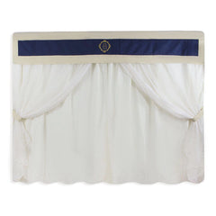 CORTINA DE VOIL - URSO ARABESCO DOURADO