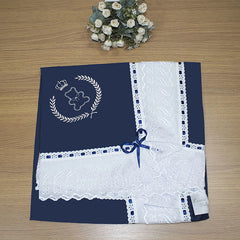 MANTA DE PIQUET C/ LASIE 100% ALGODÃO - URSO IMPERIAL