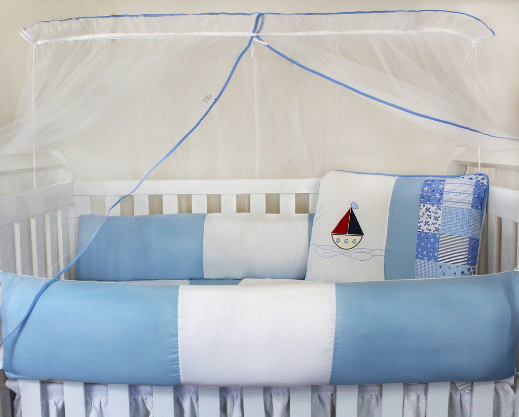 KIT KIDS COM MOSQUITEIRO COMUM 07 PEÇAS - VELEIRO