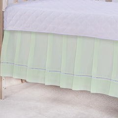 Saia de Berço Americano Ponto Palito 100% Algodão - Verde