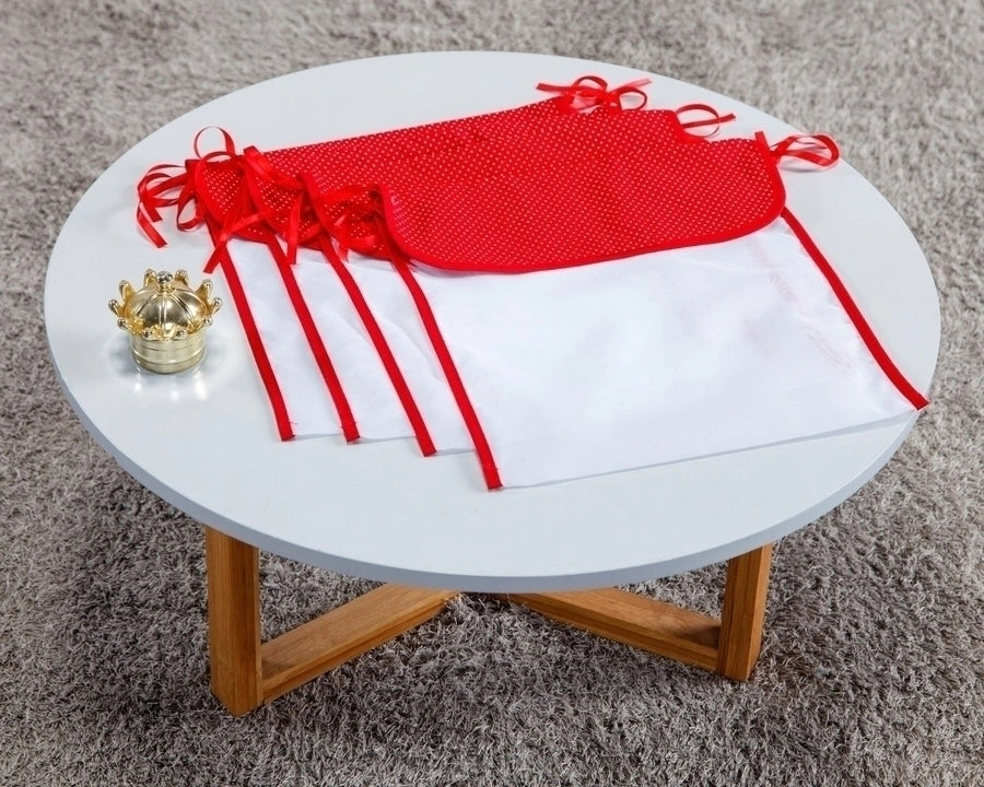 jogo de saquinho maternidade 4 peças - vermelho