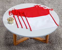 jogo de saquinho maternidade 4 peças - vermelho